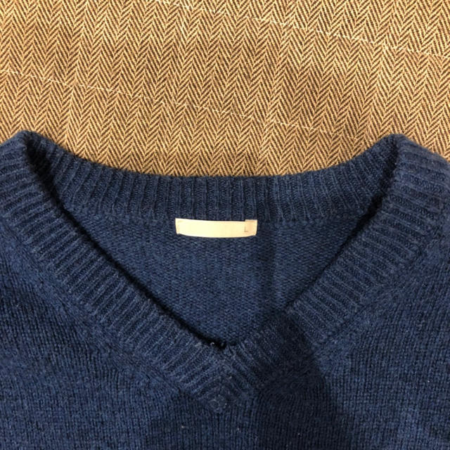 GU(ジーユー)のメンズ　セーター　ブルー メンズのトップス(ニット/セーター)の商品写真