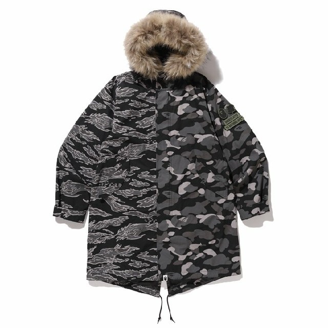 bape × undefeated M-51 hoodie jacket M