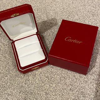 カルティエ(Cartier)の【cartier】美品カルティエ ペアリングケースレッドジュエリー収納(リング(指輪))