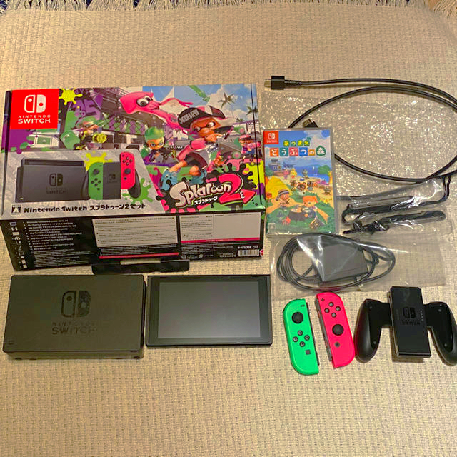 1個Joy-Conネオンピンク任天堂 Nintendo Switch スプラトゥーン2 どうぶつ森セット