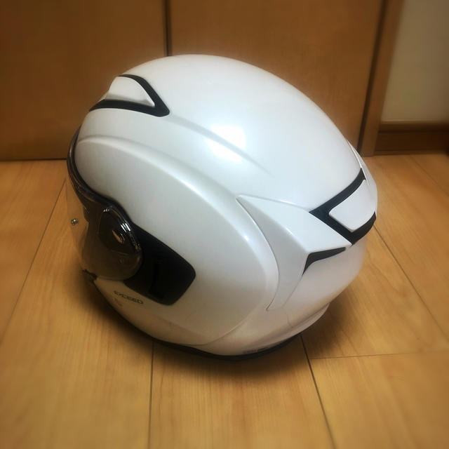 バイクOGK KABUTOバイクヘルメット ジェット EXCEED パールホワイト