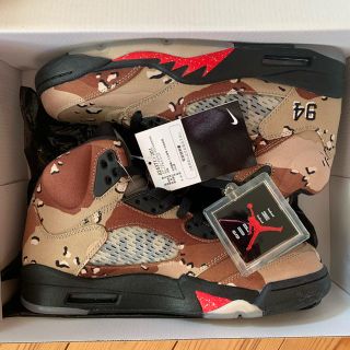 シュプリーム(Supreme)のNIKE AIR JORDAN 5 RETRO SUPREME (スニーカー)