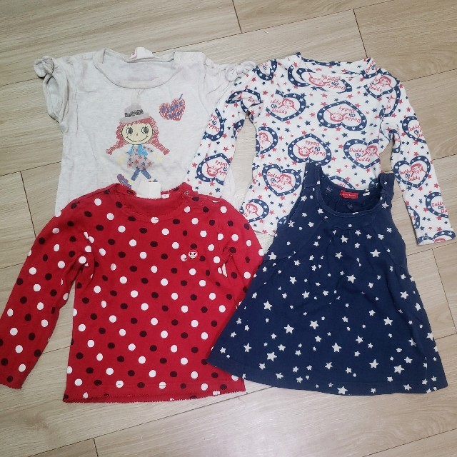 daddy oh daddy(ダディオーダディー)のDaddy oh Daddy４着まとめ売り キッズ/ベビー/マタニティのキッズ服女の子用(90cm~)(Tシャツ/カットソー)の商品写真