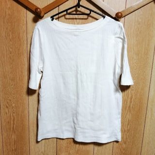 ユニクロ(UNIQLO)のユニクロ リブカットソー Tシャツ トップス(カットソー(半袖/袖なし))