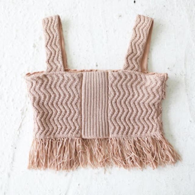 TODAYFUL(トゥデイフル)のりえさん専用　Todayful Knit Fringe Bustier レディースのトップス(その他)の商品写真