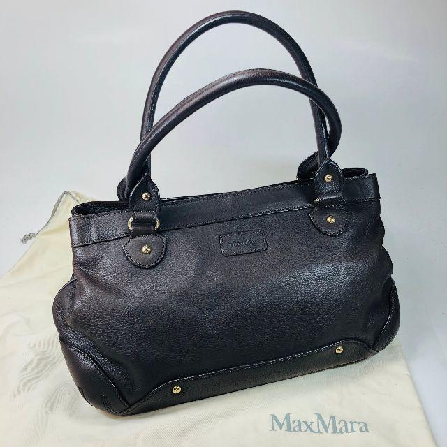 Max Mara - 【美品】マックスマーラ トートバッグ ダークブラウン 保存袋付の通販 by kokomino@早めに発送's shop