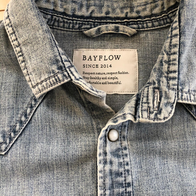 BAYFLOW(ベイフロー)のBAYFLOW ベイフロー リペア加工 デニムシャツ 3ライトブルー　 メンズのトップス(シャツ)の商品写真