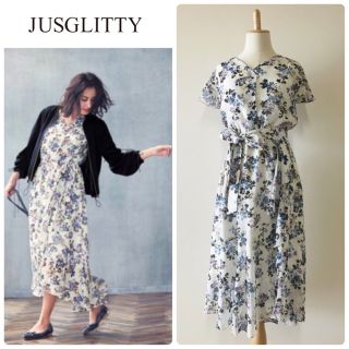 ジャスグリッティー(JUSGLITTY)の【ご専用です】JUSGLITTY❁小花❁⃘プリントワンピース(ロングワンピース/マキシワンピース)