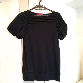 イマージュ(IMAGE)の美品★imageブラックバルーンスリーブチュニック(チュニック)