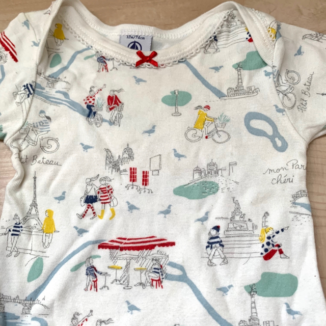 PETIT BATEAU(プチバトー)の【専用】PETIT BATEAU プチバトー 3点セット ボディスーツ キッズ/ベビー/マタニティのベビー服(~85cm)(ロンパース)の商品写真