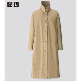 ユニクロ(UNIQLO)の新品タグ付き★ユニクロユー☆ライトロングコート★オリーブ★Sサイズ(ロングコート)