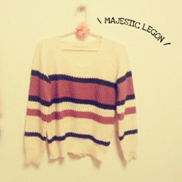 MAJESTIC LEGON(マジェスティックレゴン)の\ 大人気完売　ボーダーknit *　/ レディースのトップス(ニット/セーター)の商品写真