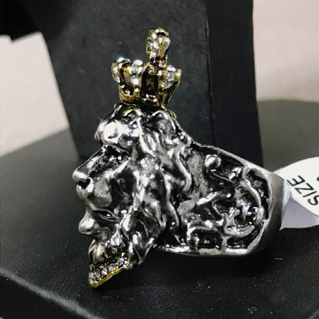 ライオン王冠リング メンズのアクセサリー(リング(指輪))の商品写真