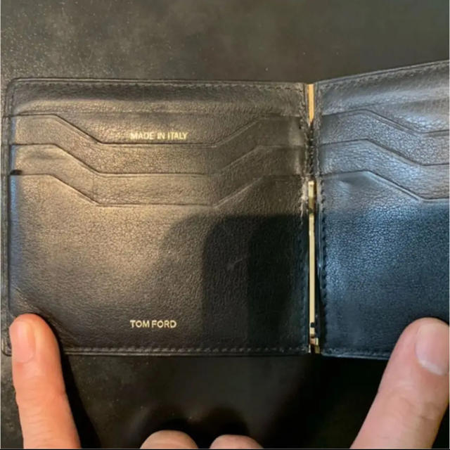 TOM FORD(トムフォード)の美品 TOM FORD トムフォード   クロコダイル マネークリップ 財布 メンズのファッション小物(折り財布)の商品写真