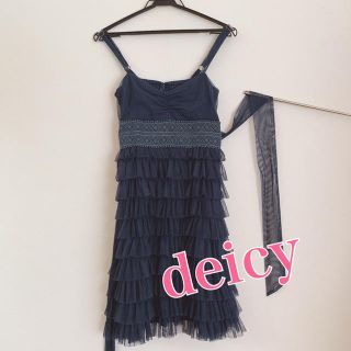 デイシー(deicy)の❤️新品 deicyのチュールドレス リルリリー スナイデル 梨花 風間ゆみえ(ひざ丈ワンピース)