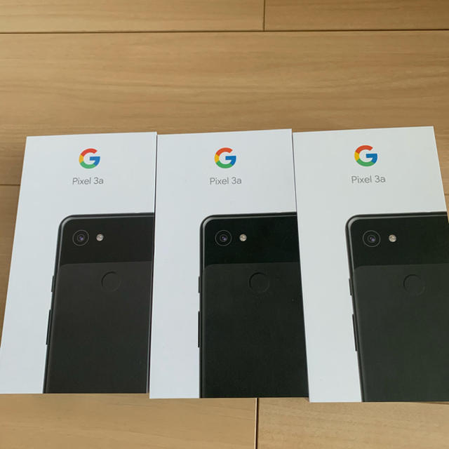 Google Pixel3a ブラック　新品国内正規 SIMロック解除済　3台
