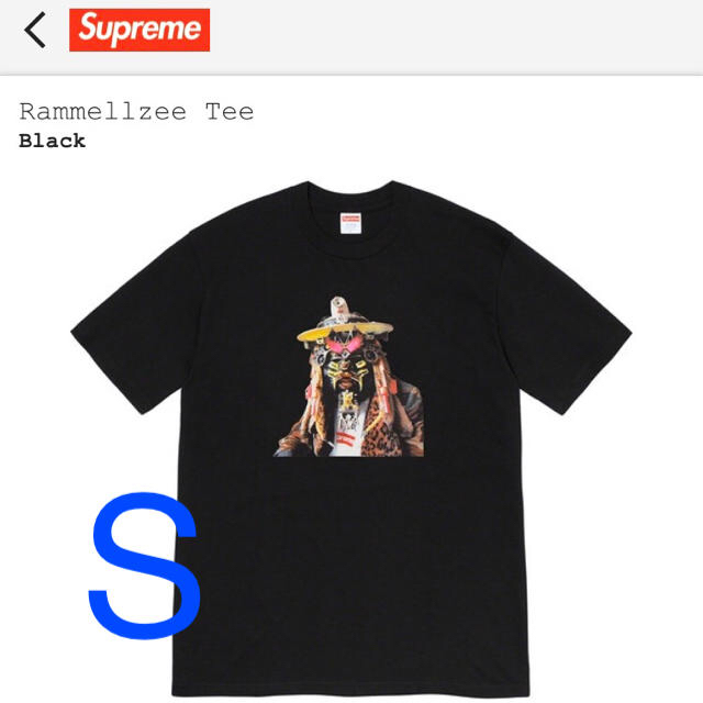 Supreme(シュプリーム)のS Rammellzee Tee 黒　supreme 20ss  メンズのトップス(Tシャツ/カットソー(半袖/袖なし))の商品写真