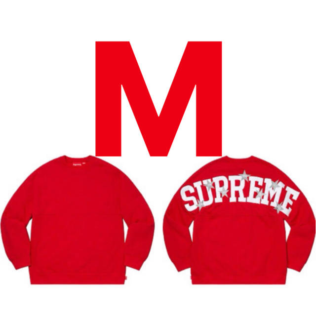 supreme stars crewneck red