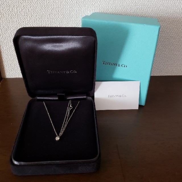 最安価格 Tiffany & Co. - ティファニー☆ソリティア ptネックレス