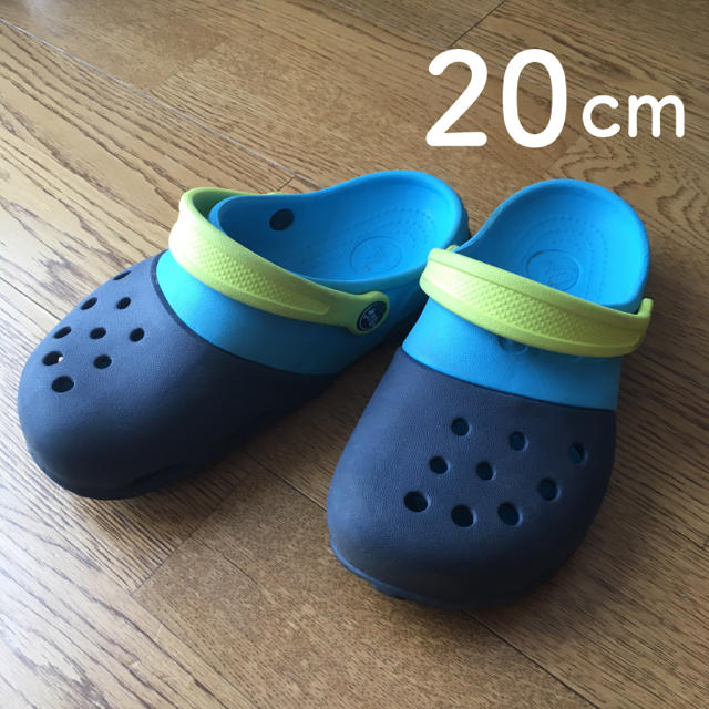 crocs - 20cmクロックス サンダル ネイビーブルー男の子靴の通販 by