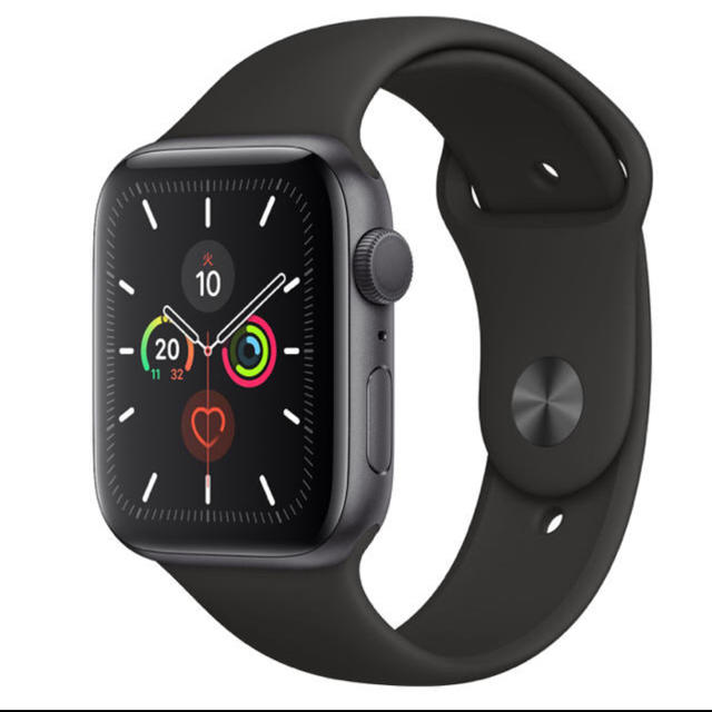 Apple Watch(アップルウォッチ)のアップルウォッチApple Watch 5（GPSモデル）44mmスペースグレイ メンズの時計(腕時計(デジタル))の商品写真