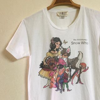 ディズニー(Disney)のvintage 白雪姫Tシャツ  古着 ディズニー白 ホワイト(Tシャツ/カットソー(半袖/袖なし))