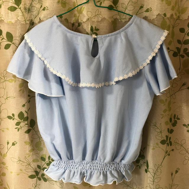 水色 トップス お値下げ♬ キッズ/ベビー/マタニティのキッズ服女の子用(90cm~)(Tシャツ/カットソー)の商品写真