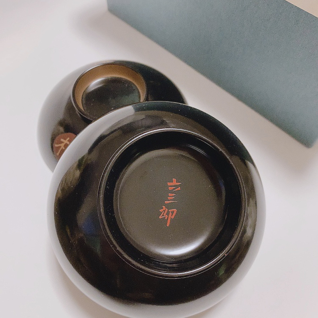 未使用】六三郎ごのみ 金彩 うるし塗り 汁碗 5客 漆器 道場 未使用】六三郎ごのみ 金彩 うるし塗り 汁碗 5客 漆器 道場