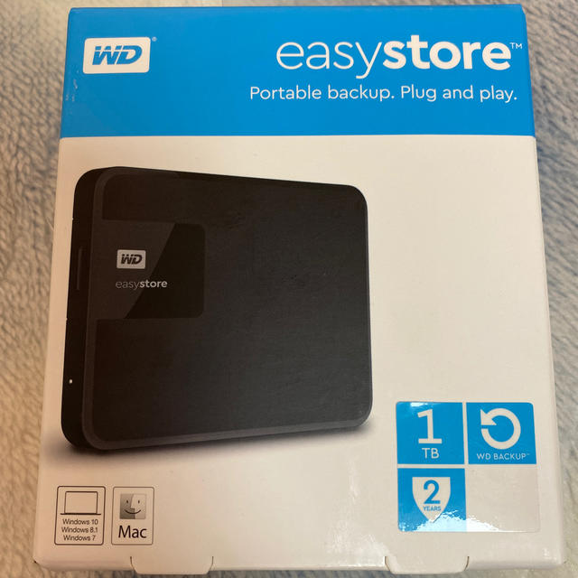 Western Digital HDD easystore 1TB 未使用 - PC周辺機器