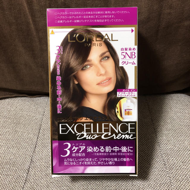 L'Oreal Paris(ロレアルパリ)のロレアル パリ エクセランスN クリームタイプ 5NB 自然な栗色(1セット) コスメ/美容のヘアケア/スタイリング(白髪染め)の商品写真