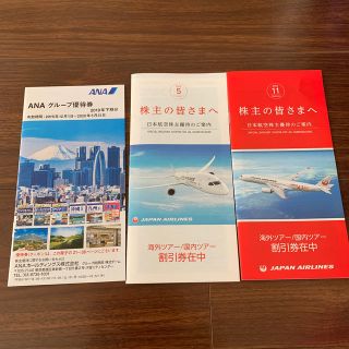 ジャル(ニホンコウクウ)(JAL(日本航空))のJAL ANA 優待券冊子(その他)