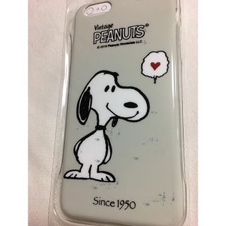 スヌーピー(SNOOPY)のスヌーピー　iPhoneケース　6 Plus・6sPlus ソフトジャケット(iPhoneケース)