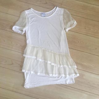 レッドヴァレンティノ(RED VALENTINO)のRED VALENTINO シルク混カットソー(カットソー(半袖/袖なし))