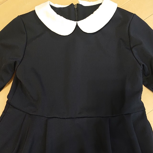 ネイビー ワンピース 160 キッズ/ベビー/マタニティのキッズ服女の子用(90cm~)(ワンピース)の商品写真