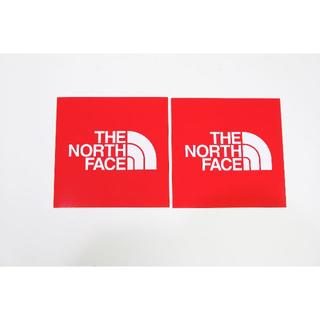 ザノースフェイス(THE NORTH FACE)のノースフェイス　 TNFステッカー小　レッド2枚(ステッカー)