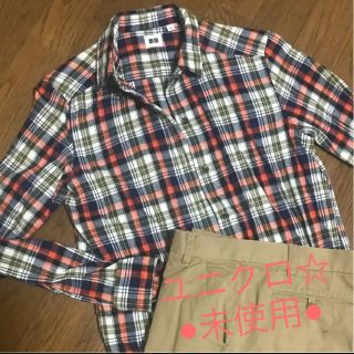 ユニクロ(UNIQLO)のユニクロ◾︎未使用　美品☆チェックシャツ　グローバルワーク(シャツ/ブラウス(長袖/七分))