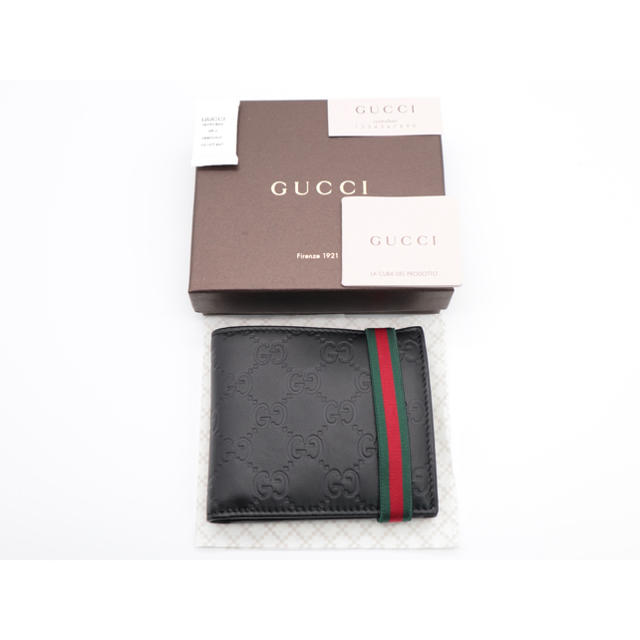 Gucci(グッチ)の《GUCCI/二つ折り財布》Sランク‼︎ 本物保証‼︎ 箱、冊子付き‼︎ メンズのファッション小物(長財布)の商品写真