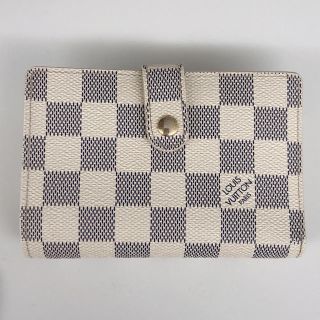 ルイヴィトン(LOUIS VUITTON)のルイヴィトン☆直営店購入☆LV☆がま口財布☆アズール☆ダミエ(財布)