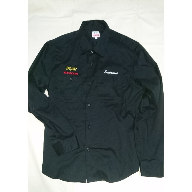 Supreme HONDA FOX RACING work shirt L