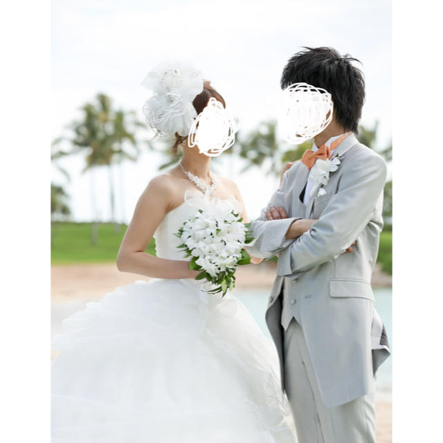 ヘッドアクセ　結婚式 ハンドメイドのウェディング(ヘッドドレス/ドレス)の商品写真