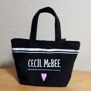 セシルマクビー(CECIL McBEE)のCECIL McBEE　ランチトート　バッグ　黒(トートバッグ)