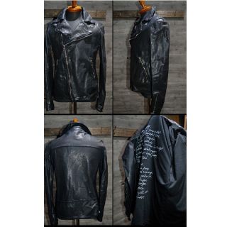 イサムカタヤマバックラッシュ(ISAMUKATAYAMA BACKLASH)の美品 ISAMUKATAYA BACKLASH/18AW/レザーライダース   (ライダースジャケット)