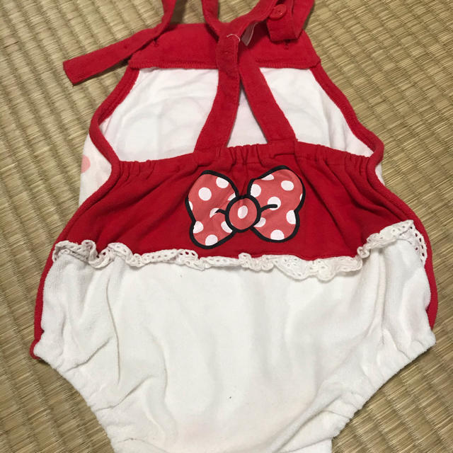 Disney(ディズニー)のディズニー　ミニー　80cm 夏服　重ね着　おでかけ　水遊び　ロンパース  　★ キッズ/ベビー/マタニティのベビー服(~85cm)(ロンパース)の商品写真