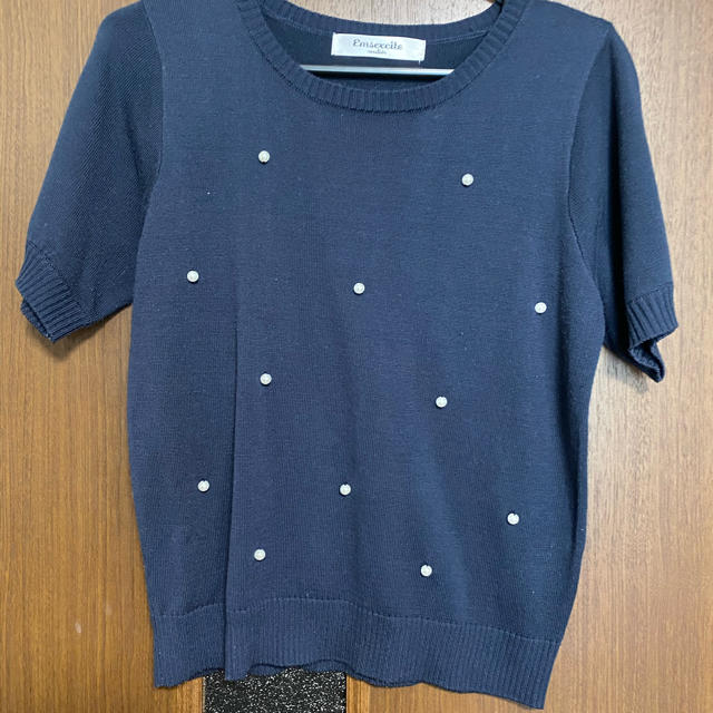 EMSEXCITE(エムズエキサイト)のニットＴシャツ　サマーニット レディースのトップス(Tシャツ(半袖/袖なし))の商品写真