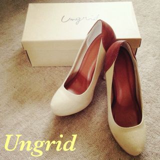 アングリッド(Ungrid)のＵｎｇｒｉｄ＊キャンパスコンビパンプス(ハイヒール/パンプス)