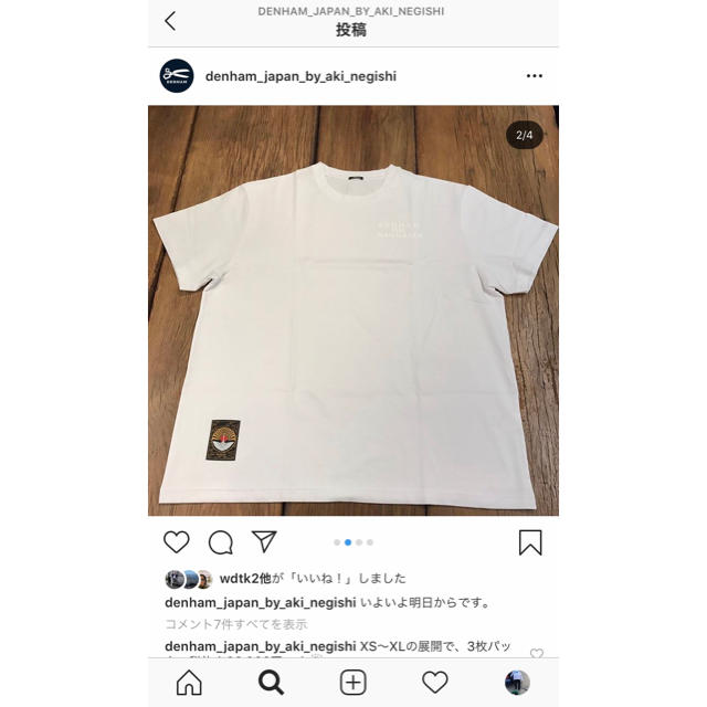 DENHAM(デンハム)の日本限定‼️ DENHAM デンハム  Tシャツ　 メンズのトップス(Tシャツ/カットソー(半袖/袖なし))の商品写真