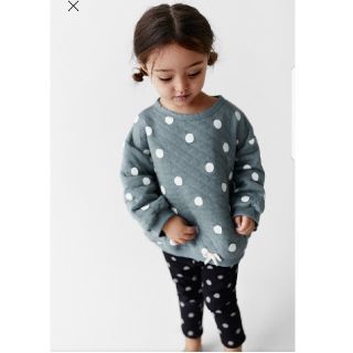 ザラキッズ(ZARA KIDS)のザラキッズ ドット柄 トレーナー(Tシャツ/カットソー)