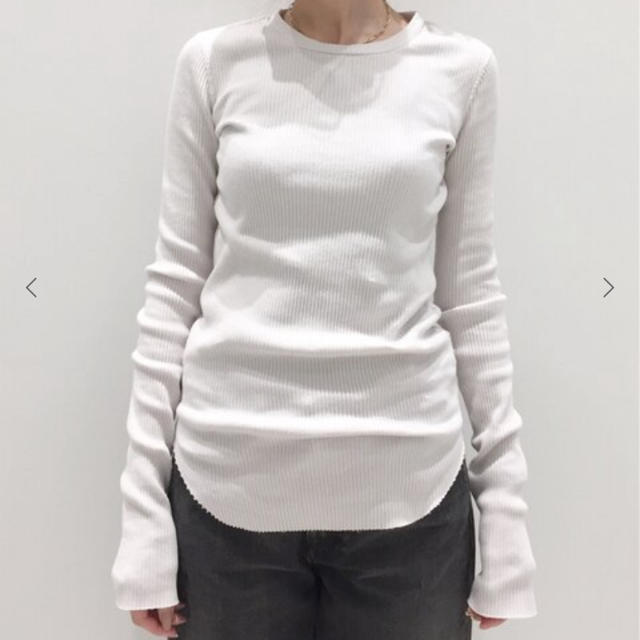 L'Appartement RIB L/S TOP  ナチュラル　一回着用