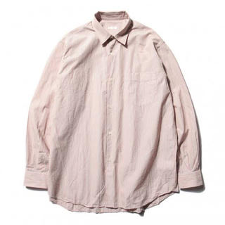 コモリ(COMOLI)のCOMOLI shirt  コモリ ピンク ストライプ シャツ 3(シャツ)