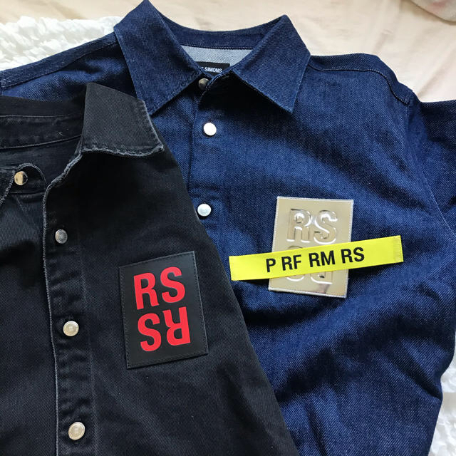 RAF SIMONS(ラフシモンズ)のRAF SIMONS ラフシモンズ　デニムシャツ　ブラック メンズのジャケット/アウター(Gジャン/デニムジャケット)の商品写真